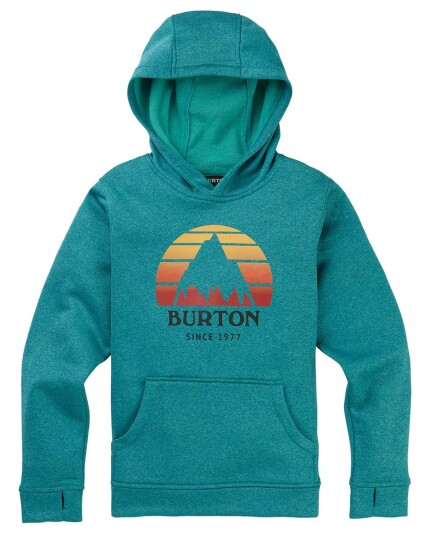 Burton Oak Pullover JR Green-Blue Slate Heather (Storlek XL)