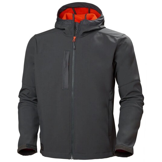 HH Workwear Workwear Helly Hansen Kensington Softshelljakke Med Hette Grå M