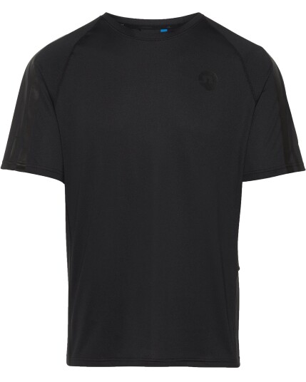 J.Lindeberg Riley Placement Mesh T-Shirt M Black (Storlek XL)