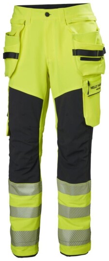 HH ICU BRZ Håndverksbukse, HiVis kl.2 Mann, Str. D108, HiVis Gul