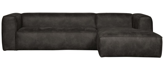 WOOOD - Bean Sofa m/høyrevendt sjeselong - Sort