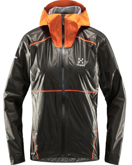 Haglöfs L.I.M Breathe Gtx Shakedry Jacket W Magnetite/Flame Orange (Storlek S)