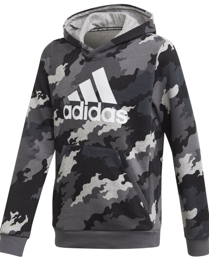 Adidas Must Haves BOS Pullover JR Greone/Grethr/White (Storlek 140)