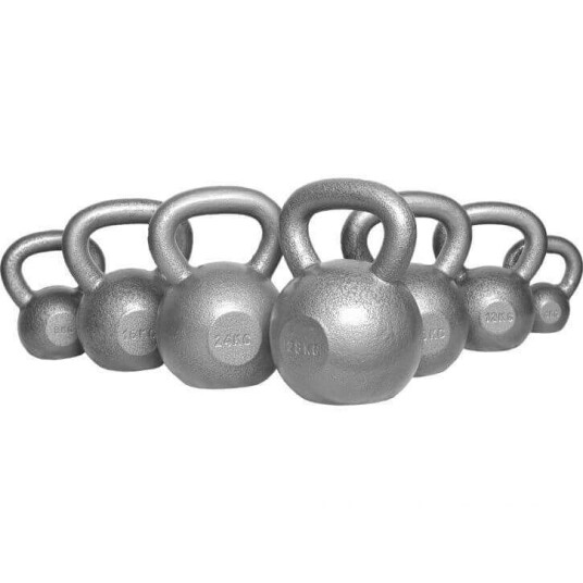 Gorilla Sports Kettlebellpaket IRON - 144kg(4-32kg)