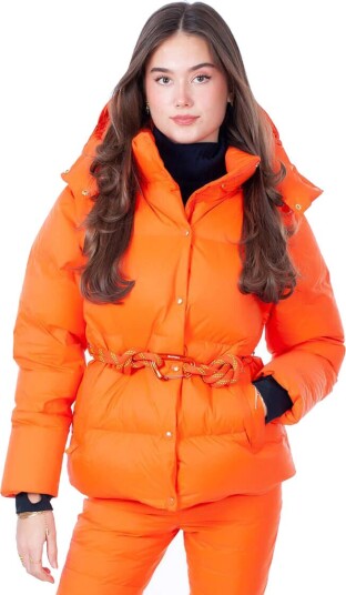 Fleischer Couture Electra Down Jacket Dame Tangerine 36