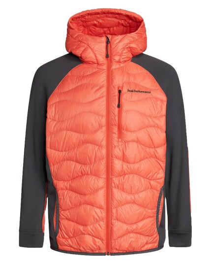 Peak Performance Helium Hybrid Hood Jacket M Zeal Orange (Storlek L)