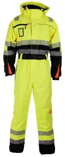 BS Gjøvik allværs Vinterkjeledress, kl.3 Unisex, Str. 4XL, Gul/Sort, HiVis