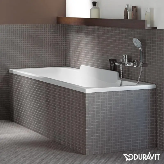 Duravit Durastyle Badekar for innbygging 1700x750 mm, Ryggstøtte venstre