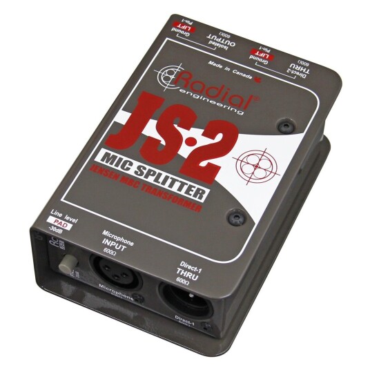 Radial JS2 Passive Microphone Splitter