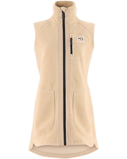 Kari Traa Sanne Pile Vest Long W Oat (Storlek S)