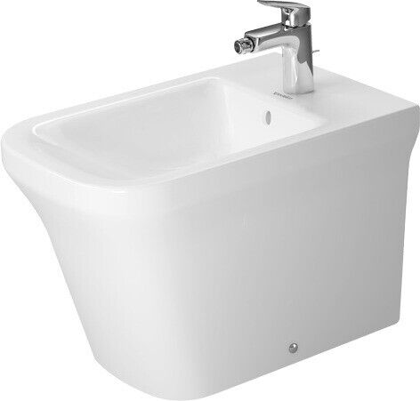 Duravit P3 Comforts Gulvstående Bidé 380x600 mm, m/o.l, Hvit m/WG