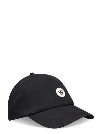 Double A by Wood Wood Eli Patch Cap Black Double A By Wood Wood BLACK ONE SIZE