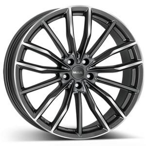 MAK Rappt Gunmetal Machined Face 9.5x21 5x112 ET37 B66.6