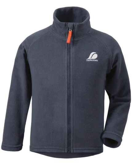 Didriksons Monte Kids Microfleece Jacket Navy (Storlek 110)