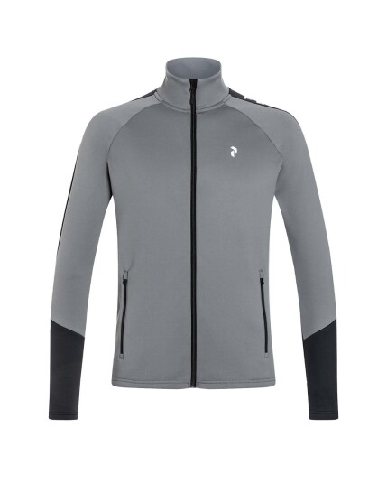 Peak Performance Rider Mid Zip Jacket M Grey Melange (Storlek XXL)