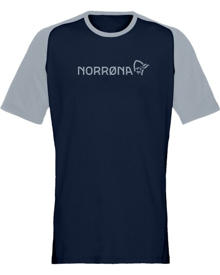 Norrøna Fjørå Equaliser Lightweight T-Shirt M Indigo Night/Drizzle (Storlek M)