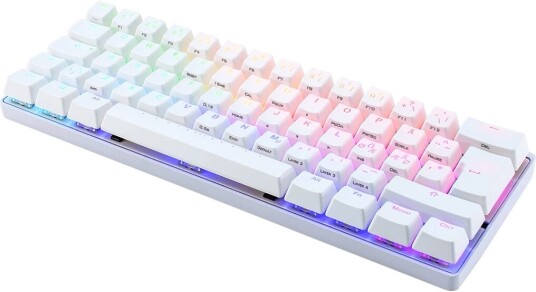 Vortex Pok3r Rgb Mekaniskt Tastatur Hvit [Mx Silver]