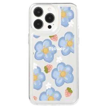 iPhone 15 Pro Fashion TPU-deksel Blomster / jordbær