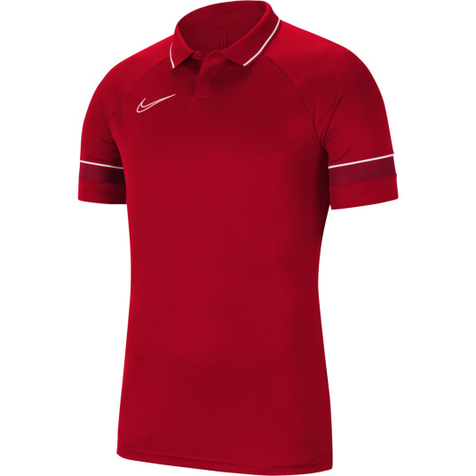 Nike Dri-FIT Academy 21 Polo Short Sleeve, poloskjorte herre S UNIVERSITY RED/WHITE