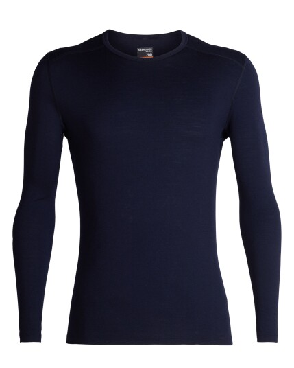 Icebreaker 200 Oasis L/S Crewe M Midnight Navy (Storlek L)