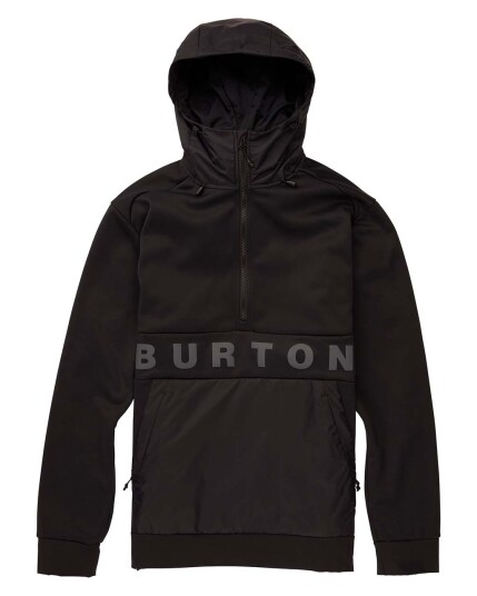 Burton Crown Weatherproof Performance Fleece Pullover M True Black (Storlek S)