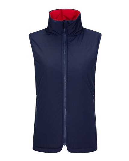 Woolland Sjusjøen Vest Reversible M Blue Ink/Chili (Storlek M)