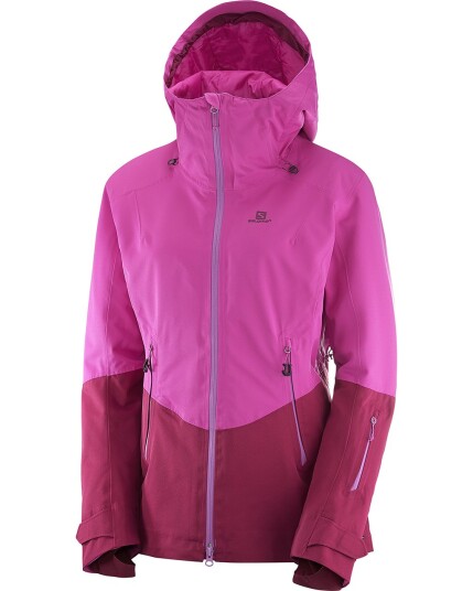 Salomon Qst Guard Jacket W Rose Violet/Beet Red (Storlek XS)