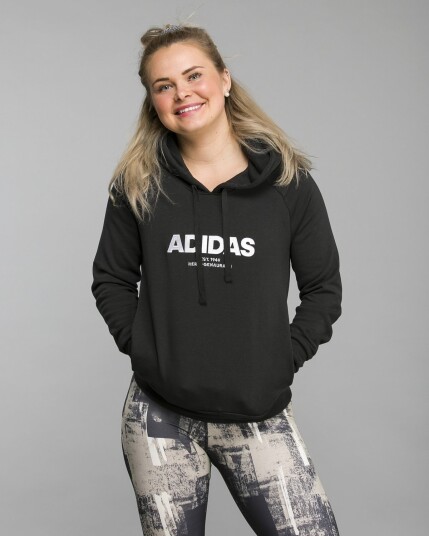 Adidas Essentials All Caps Overhead Hoodie Black XS