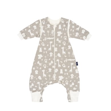 Alvi® kjeledress med avtakbare ermer zoo animals taupe