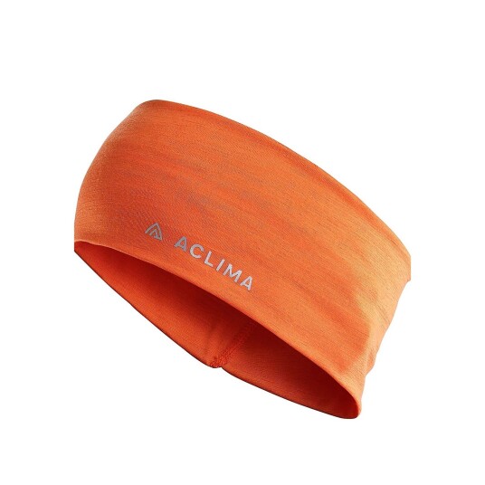 Aclima LightWool Headband Orange Tiger - M