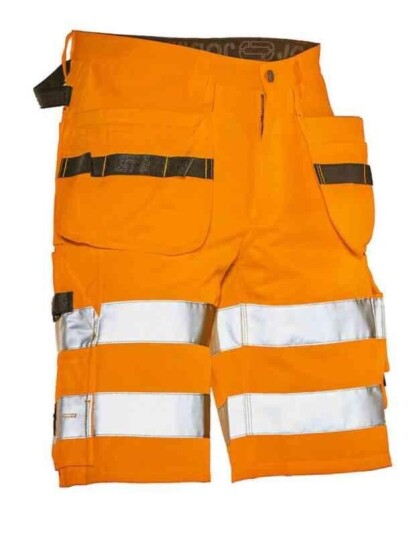 Jobman 2207 Arbeidsshorts, HiVis kl.2 Mann, Str. 52, Oransje