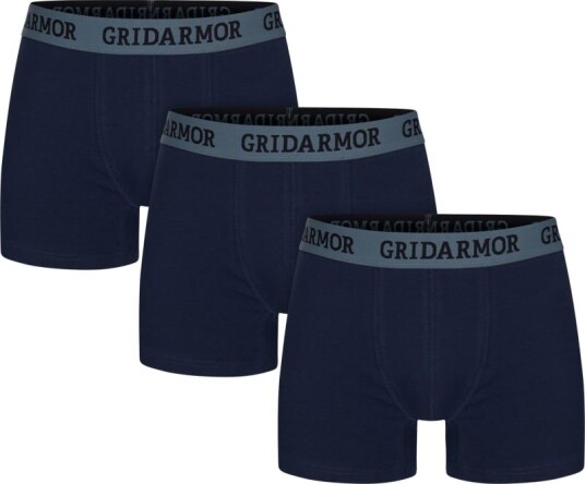 Gridarmor Men's Steine 3p Cotton Boxers 2 . 0 M , Navy Blazer