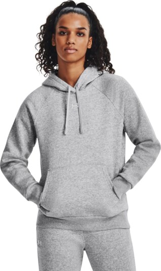 Under Armour Women's UA Rival Fleece Hoodie M, Mod Gray Light Heather