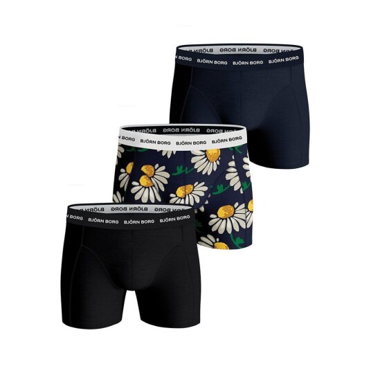 Björn Borg 3p Essential Boxer Dark Floral,  Björn Borg Boxere & Sokker