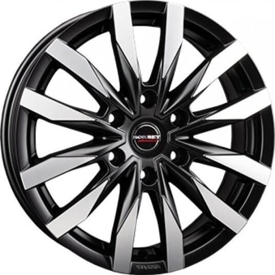 Borbet Cw6 Dull Black  Polished 7.5x18 6x139 ET47 B93