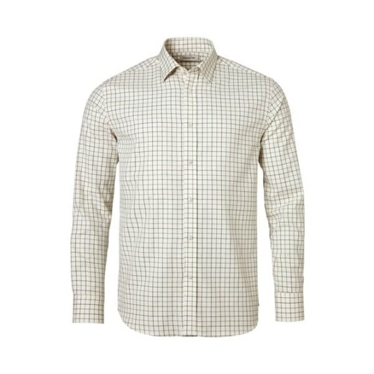 Chevalier Luton Shooting Fit Shirt Men Hunter Green Tattersall M