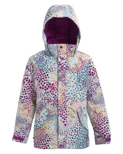 Burton Girls Elodie Jacket JR Stout White Dots (Storlek M)