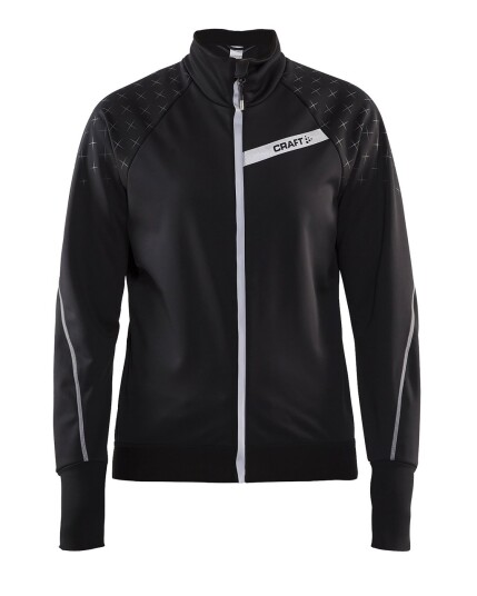 Craft Belle Glow Jacket W Black/Silver Reflective (Storlek L)