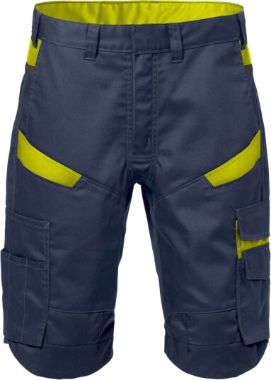 Fristads Shorts 2562 Stfp Marinblå/varsel Gul C50