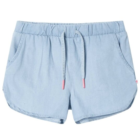  Barneshorts myk denimblå 92