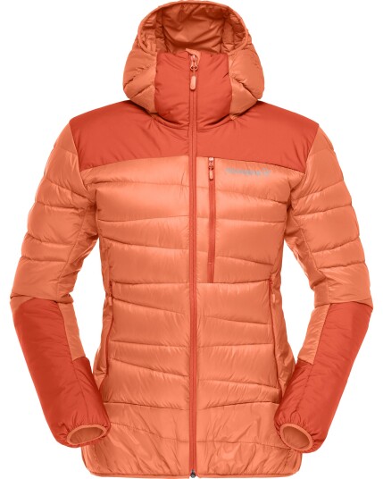 Norrøna Falketind Down Hood Jacket W Flamingo (Storlek S)