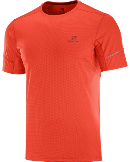 Salomon Agile S/S Tee M Cherry Tomato (Storlek S)