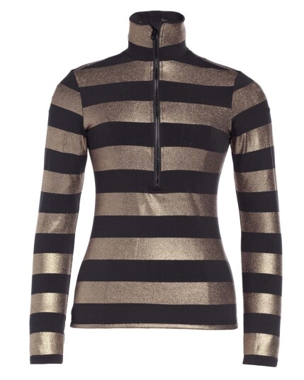 Goldbergh Queen Pully L/S W Black/Gold (Storlek L)