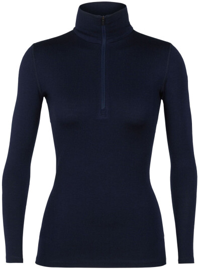 Icebreaker 260 Tech Ls Half Zip Dame Ib/Midnight Navy XL