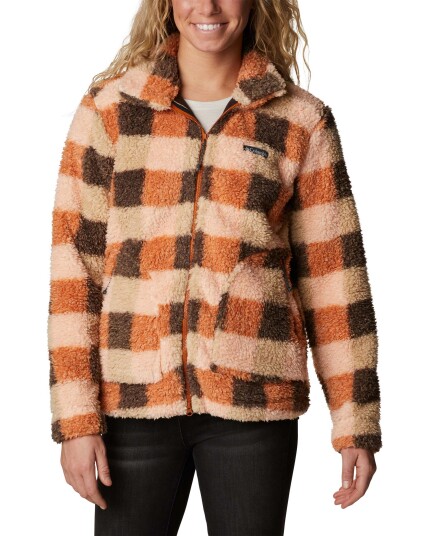 Columbia Winter Pass™ Sherpa F/Z W Warm Copper Che (Storlek S)