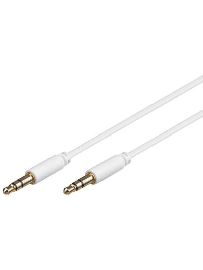 Pro MiniJack 3.5mm Slim 3P - Wh - 1m