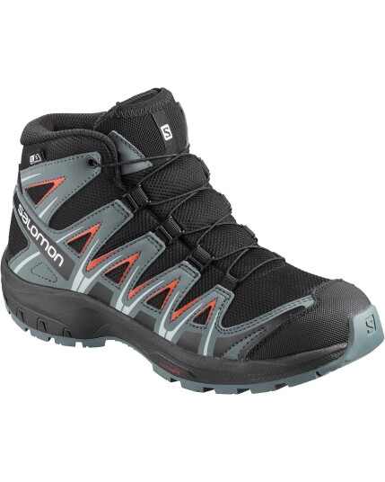 Salomon Xa Pro 3D Mid CSWP JR Black/Stormy Weather/Cherry (Storlek 32)