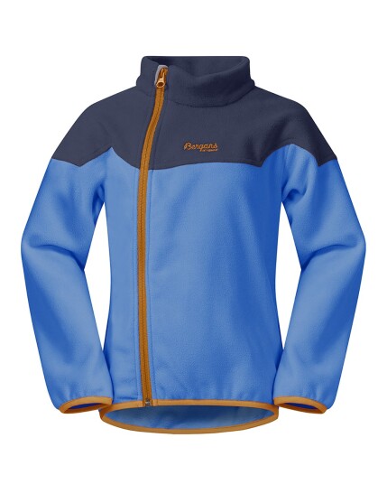 Bergans Ruffen Fleece Kids Jacket Athens Blue/Navy/Desert (Storlek 98)