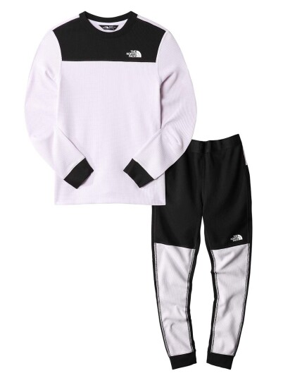 The North Face Teen Waffle Baselayer Set JR Lavender Fog (Storlek L)