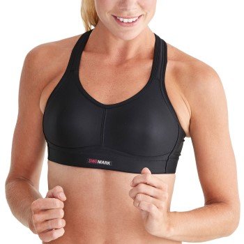 Swemørk Courage Coolmax Sports Bra BH Svart G 80 Dame